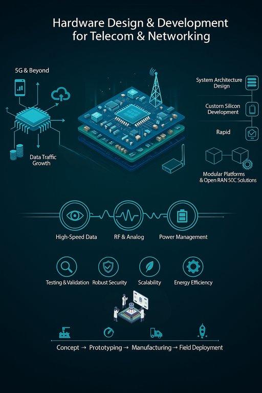 Hardware Design & Development for Telecom & Networking📶 - Cover Image